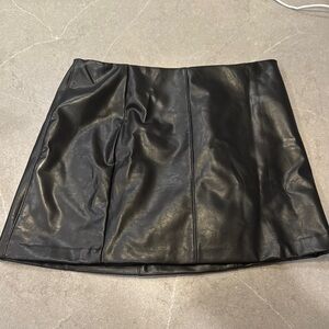Black Leather Skirt